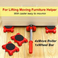 Furniture Heavy Duty Furniture Lifter Mover Roller with Wheel Bar Moving Device Lifting Helper Furniture Moving Transport Tool