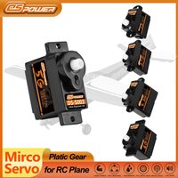 DSpower Airplane Servo Digital 2g 3.7g 4.3g 5g 6g 8g 9g Micro Servos for RC Car Airplanes Mini Plane Fixed-wing Helicopter Drone