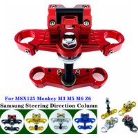 CNC Motorcycle Front Shock Samsung Steering Column With Straight Handlebar Fixed Base Universal For Honda MSX125 Monkey M3 M5 Z6