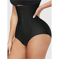 1pc Women High Cinched Waist Shaping Pants, Butt Lifting, Breathable Waist Belt, Double-Layer Reinforced Crotch, Suitable For Mu