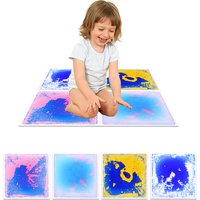 Colorful Sensory Liquid Tile Tactile Sensory Floor Mat for Kids Early Education Sensory Training Play Toy
