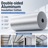 SunShade House Blackout Window Film No-adhesive Insulation Aluminum Foil Pad Balcony Room Car Glass UV Protection Curtain Screen