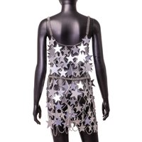 Women Star Sequins Skirt Body Waist Chain Festival Party Outfit Cover Up Dropshipping
