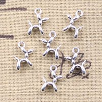 30pcs Charms Balloon Dog 13x12x4mm Antique Silver Color Pendants DIY Crafts Making Findings Handmade Tibetan Jewelry