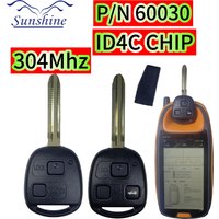 2/3 Pieces P/N:60030 4C Chip 304MHz Remote Card Key/PCB For Toyota Corolla RAV4 Avensis Tarago Landcruiser 1998-2007 Toy43 Blade