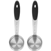 2Pcs Stainless Steel Coffee Measuring Scoop 1/8 Cup 30ml Measuring Tablespoon Table Spoon For Coffee Bean Milk Powder Tea