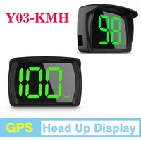 Professional Y03 GPS Speedometer HUD Head Up Display Digital Car Speed Projection Big Font KMH Meter Plug And Play