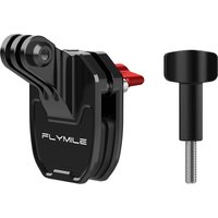 AliExpress Flymile Motorcycle Windshield Clip Camera Mount POV Cycling Video Recording for DJI Action/Insta360/GOPRO Camera Helmet mount