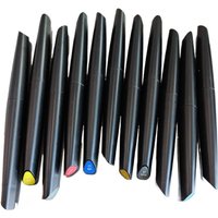DSPIAE Soft Tipped Markers 11 Colors Brush Pen Set Paint Tool Sets Red Blue Green Yellow Black Yellow Gray Gold Radom 11Pcs/set