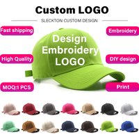 SLECKTON Custom Hat Embroidery LOGO Baseball Cap for Women and Men Picture DIY Print Sun Hat Text Design Trucker Hardtop Unisex