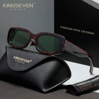 KINGSEVEN Rectangle Trendy Sunglasses For Women Men UV400 Sun Glasses For Summer Beach Travel Eyewear