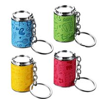 Mini Coin Holder Keychain 2-in-1 Portable Loose Change Storage Keyring Push Closure Pocket Coin Case Wallet Travel Organizer