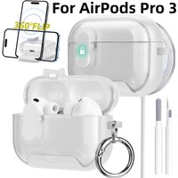 for AirPods Pro 3 Phone Stand Case Magnetic Automatic Pop-up Protection Lock Cover with Carabiner for AirPods Pro 3rd Generation