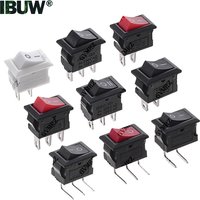 10PCS 10*15 KCD11 Rocker Switch 10*15mm Mini Push Button Switch ON-OFF / ON-OFF-ON 2 Pins / 3 Pins 3A 250VAC / 6A 125VAC 10x15