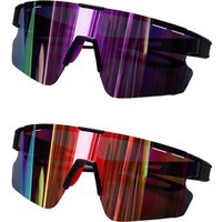 AliExpress AWGSEE 1pcs/2pcs Fashion Sports Frameless Sunglasses Women's Integrated Lens, Large Frame Trend Outdoor Beach Travel Cycling Goggles