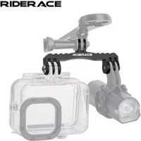 Bicycle Computer Mount Holder Bike Camera Light Mount Dual Bracket Aluminum Alloy For Gopro Hero 11/10/9/8/7/6/5 Stand Adapter