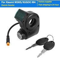 3Pin Lgnition Lock Key Thumb Throttle for KUGOO M4 XiaoMi M365 Electric Scooter E-Bike Voltmeter Digital Voltage Display Switch