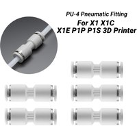 For Lab X1 X1C X1E P1P P1S 3D Printer PTFE Tube Pneumatic Connector 1.75mm Filament Extruder For Bamboo 3D Printer Part