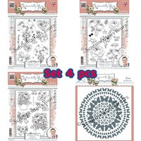 May 2026 New Sentimentally Yours Butterfly Mandala Enchanted Blooms Balloon Bouquets Dies and Stamps for DIY Scrapbooking Card