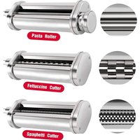 For KitchenAid Pasta Roller Fettuccine Spaghetti Cutter Set KitchenAid KA Washable Stand Stainless Mixers Spaghetti Maker Cutter