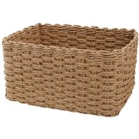 High Quality Handwoven Storage Basket Square Versatile Desktop Organizer Open Design Storage Box Home Organizer