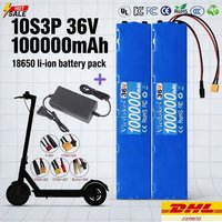 10S3P 36V 10.5Ah 18650 Rechargeable Lithium Battery Pack Electric Scooter 1000W Power Modified with BMS XT60 JST+charger