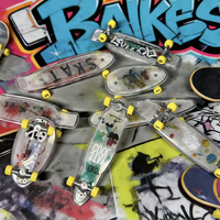 A new stylish transparent frosted mini skateboard, mini fingertip sport frosted skateboard, double flip mini skateboard - cool d
