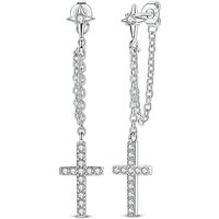 925 Sterling Silver Earrings Women Cross Tassel Starburst Stud Earring For Anniversary Wedding Jewelry Gifts