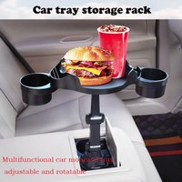Porte-gobelet de voiture avec rotation réglable, résistant à 360 degrés, extenseur de voiture, table de nourriture, accessoires de voiture, T1