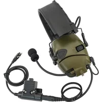 TS TAC-SKY Microphone and K-Tip 2-Pin U94 PTT for Howard Leight Impact Tactical Electronic earmuff Sport Noise Canceling Headset