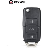 KEYYOU 1PCS NEW for VW for Volkswagen Bora Golf Polo Passat Touran Seat Skoda Beetle Touran Jetta Car Key Case