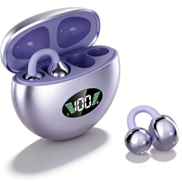 Premium Wireless Bluetooth Earbuds Clip-on Earphones Sound Quality Long Battery Life Perfect for Sports Headphones With Mic