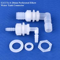 1~50pcs Perforated Elbow Connector G1/2 To 4~20mm Aquarium Fish Tank Air Pump Hose Joint Garden Irrigation Water Pipe Connector