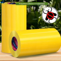 1 Roll 10 Meters Yellow Double-sided Proof Tape Garden Pest Control Prevent Aphids Ants Moths Climbing