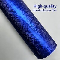 High-quality Matte Cosmic Blue Automotive Sticker for Car Wrap Vinyl Car Tuning Stickers Decals for Vehicle Film Wrapping Parts