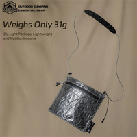 Ultra Lightweight Dyneema Crossbody Bag Waterproof Shoulder Bag Travel Storage Pouch for Phone Wallet Passport Adjustable Strap