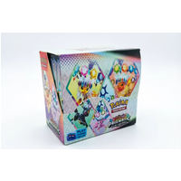 36pcs English Version Pokemon TCG Prismatic Evolutions Booster Box Scarlet Violet Series Card Game Collection Toy Gift Fans