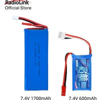Radiolink 1700mAh 2S LiPo Battery, 600mAh 2S Lipo JST Connector for RC Transmitter Controller and Radiolink A560 RC 3D Airplane