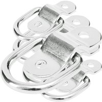 Ring Pull Hook Stainless Steel D Rings Tie Down Anchors Lashing Ring Load with Screw for Car Boat Cargo Trailer Vehicles RV Van