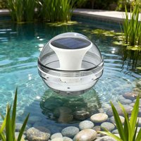 Solar Swimming Pool Light For Pool Pond Spa Water Feature 3 Adjustable Modes Transparent Lampshade Large Capacity Battery