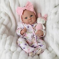 NPK 17inch Lifelike Reborn Baby Doll Newborn Full Body Cloth Skin with 3D Multiple Layers Painting Realistic Baby Bettie