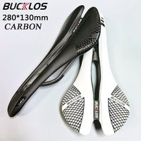 BUCKLOS 280*130mm Bicycle Saddle Lightweight Carbon Bike Seat Cushion 117g Ultralight Mtb Seat Hollow Road Bike Saddle