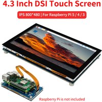 4.3 Inch DSI Touch Screen for Raspberry Pi 5 4B 3B+ 3B Capacitive Touch IPS Display 800*480 LCD Monitor for RPi 5 4B 3B+ 3B image 4