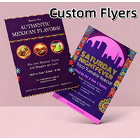 Custom Flyers A6/A5/A4 Flyer Price List Introduction Advertisement for Small Business Double-Sided Printing Personalized Flyers