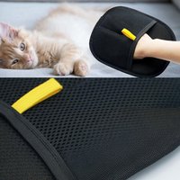 Double-sided Bidirectional Brush Sticky Hair Artifact Pet Electrostatic Hair Removal Gloves Double-sided Pet Grooming Gloves