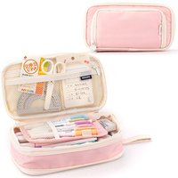 Kawaii Pencil Case 3 compartment Pouch Pencil Boxes Back To School Supplies For Girls Students Kids Cute Korean Stationery