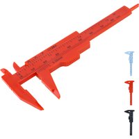 0-80 mm / 0-3 inch Metric & Imperial Scale Plastic Vernier Caliper Mini Measuring Tools for Carpentry / Jewelry Measuring