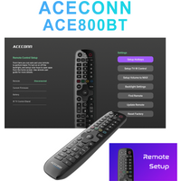 ACECONN ACE800BT Android Linux iptv boxes Universal BT Voice Remote Control Auto learning hotkeys Backlight Find RCU Setup App