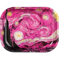 5.5*7inch Pink Star River Metal Rolling Tray Smoking Accessory