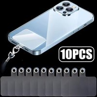 Universal Transparent Phone Tether Tab Cellphone Lanyard Straps Replacement Patches with Metal Ring Clear Hanging Cord Cards